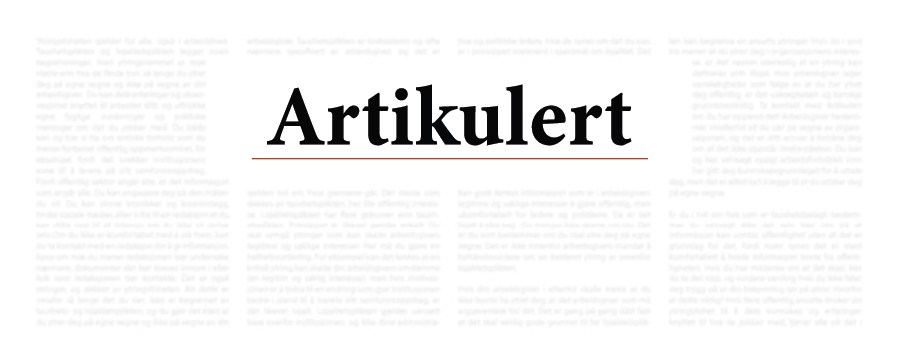 Abonner på nyhetsbrevet og hjelp Artikulert videre!